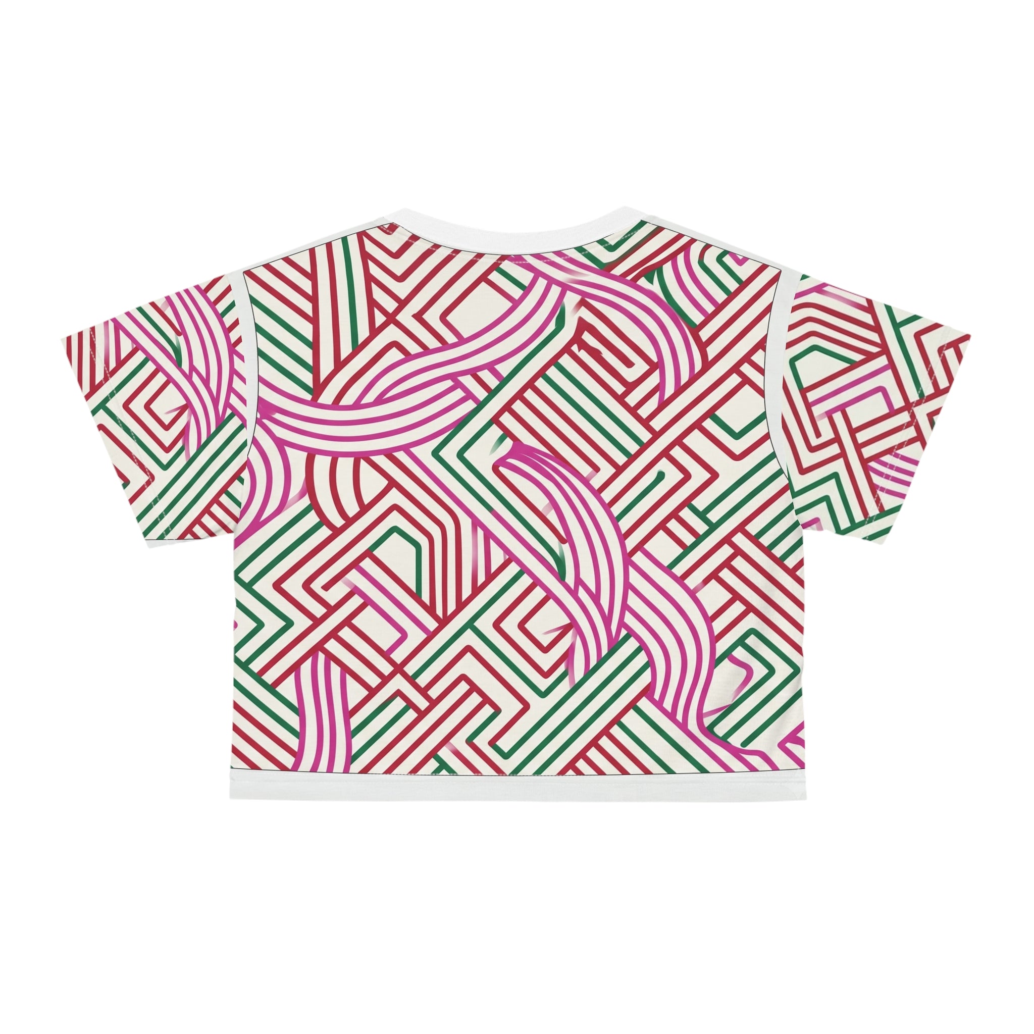 Geometric Basketweave | Crop Tee
