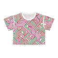 Geometric Basketweave | Crop Tee