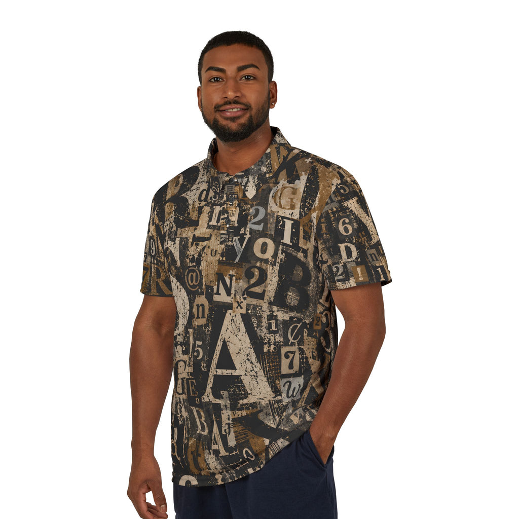 Vintage Letterpress | All-Over Print Polo