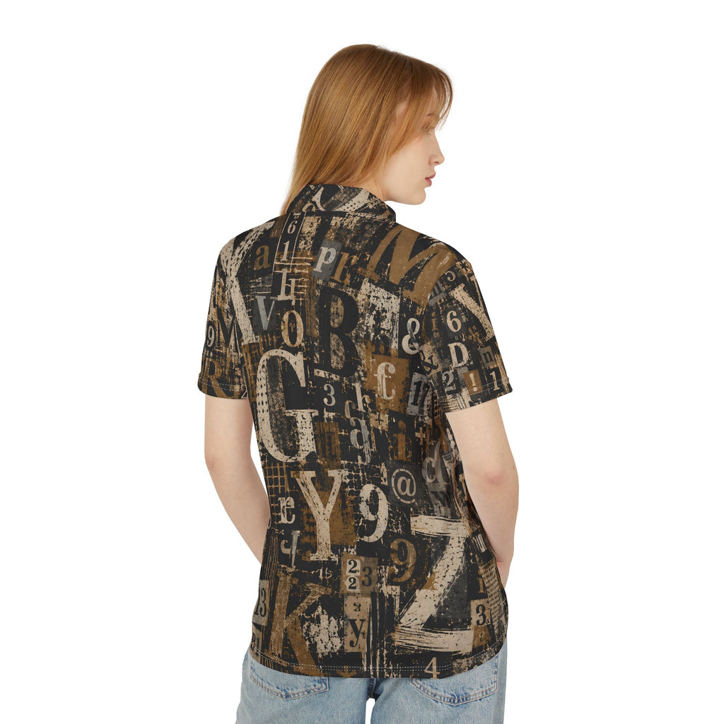 Vintage Letterpress | All-Over Print Polo