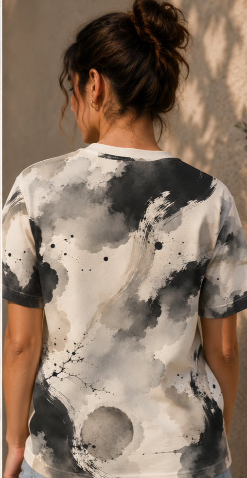 Abstract Ink Wash | All-Over Print Tee