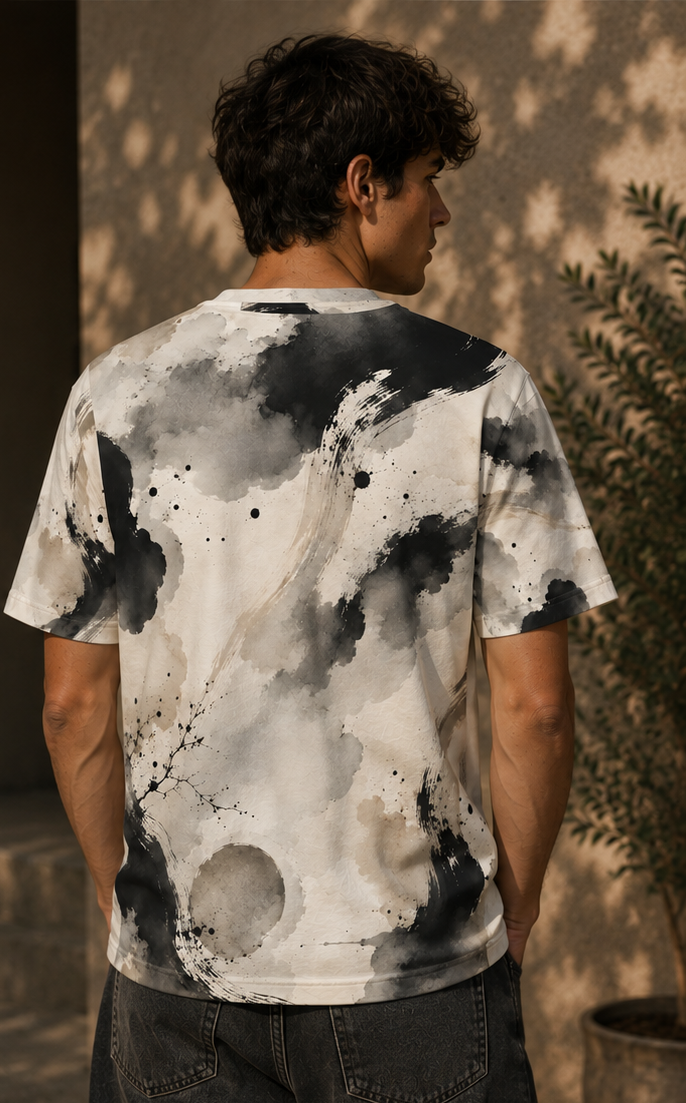 Abstract Ink Wash | All-Over Print Tee