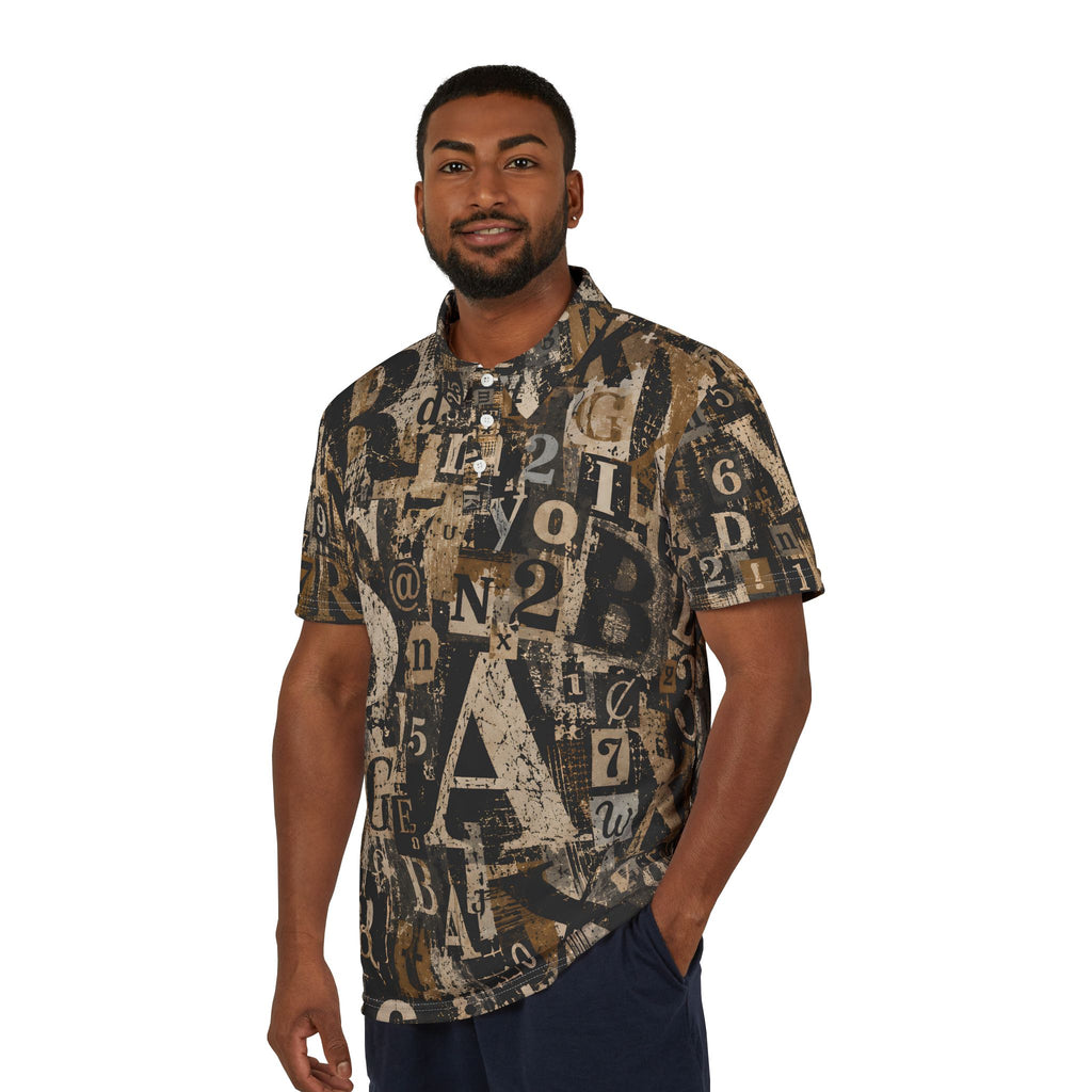 Vintage Letterpress | All-Over Print Polo